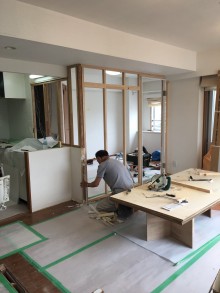 リビング工事中-1