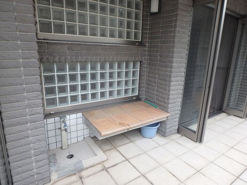 ペットの足洗い場